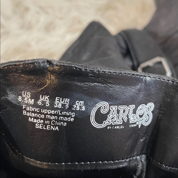 CARLOS BY CARLOS SANTANA Selena Slouchy High Black Boots Size 8.5 NEW - Picture 8 of 11